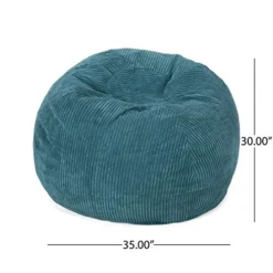 Christopher Knight Home Samantha 3 Foot Beanbag, Dark Teal 11 Christopher Knight Home Samantha 3 Foot Beanbag, Dark Teal -Amazon Basics Furniture Shop 41vMXQ0804L
