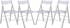LeisureMod Milden Modern Acrylic Folding Chairs, Set Of 4 (Blue) -Amazon Basics Furniture Shop 41vZIbGFgUL. AC