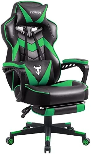 Zeanus Gaming Chairs With Footrest Recliner Computer Chair For Adults Massage Gaming Chair Big And Tall Gaming Chair Ergonomic Office Gamer Chair For Heavy People Recliner Racing Gaming Chair Black 8 Zeanus Gaming Chairs With Footrest Recliner Computer Chair For Adults Massage Gaming Chair Big And Tall Gaming Chair Ergonomic Office Gamer Chair For Heavy People Recliner Racing Gaming Chair Black - Image 8