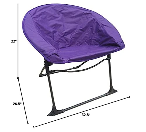 IMPACT CANOPY Luna Lightweight Portable Folding Dorm Chair, Purple 4 IMPACT CANOPY Luna Lightweight Portable Folding Dorm Chair, Purple - Image 4