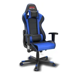 Epic Racing Professional Gaming Chair With Adjustable Height, Full Recline And Headrest/Lumbar Support (Blue) -Amazon Basics Furniture Shop 41vqgZaQ6cL