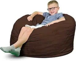 ULTIMATE SACK 3000 (3 Ft.) Bean Bag Chair Cover In Multiple Colors: Cover ONLY. (3000, Black Suede) 22 ULTIMATE SACK 3000 (3 Ft.) Bean Bag Chair Cover In Multiple Colors: Cover ONLY. (3000, Black Suede) -Amazon Basics Furniture Shop 41wBZIbvyvL. AC