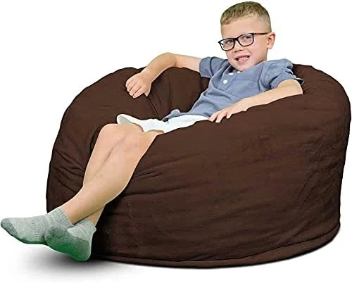 ULTIMATE SACK 3000 (3 Ft.) Bean Bag Chair Cover In Multiple Colors: Cover ONLY. (3000, Black Suede) 8 ULTIMATE SACK 3000 (3 Ft.) Bean Bag Chair Cover In Multiple Colors: Cover ONLY. (3000, Black Suede) - Image 8