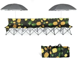 AOTIFARM Portable Sports Bench 4 Seat Folding Camping Chairs Team Sideline Bench Lawn Chairs Heavy Duty With Removable Seat Green XH4Y1A Folding Chairs -Amazon Basics Furniture Shop 41xqlFeWKfL. AC