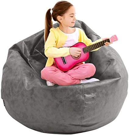 HUMMSE Bean Bag Chair Cover【with Inner Cover】 (No Filler) Plush Toys Storage XXXL(47 X 39) Inches Ultra Soft Leatherette | Washable | Water Resistant | Adult Size Zipper Recliner (Brown, Large) 9 HUMMSE Bean Bag Chair Cover【with Inner Cover】 (No Filler) Plush Toys Storage XXXL(47 X 39) Inches Ultra Soft Leatherette | Washable | Water Resistant | Adult Size Zipper Recliner (Brown, Large) - Image 9
