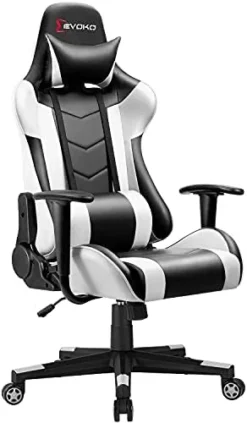 Devoko Ergonomic Gaming Chair Racing Style Adjustable Height High Back PC Computer Chair With Headrest And Lumbar Support Executive Office Chair (Red) -Amazon Basics Furniture Shop 41yEs3LgxKS. AC