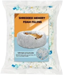 SHWAKK Bean Bag Filler Foam, 150g Premium Shredded Memory Foam, Filler Foam Refill For Easy Pillow, Mattress Grade Replacement Filling For Dolls, Dog Beds, Pillows And Arts Crafts(5.29oz) -Amazon Basics Furniture Shop 41yJdQ9bHpL. AC