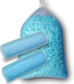 NiceLady Shredded Memory Foam Filling For Bean Bag Filler Foam Refill For Pillow Dog Beds Chairs Cushions And Arts Crafts, Added Gel Particles (White, 1 * 5 Pound) -Amazon Basics Furniture Shop 41z2CvIAr L. AC