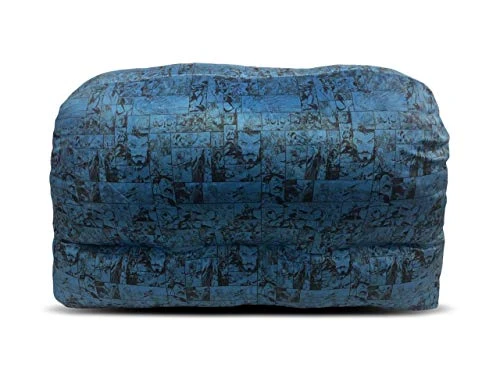 Marvel Avengers Cozy Double Bean Bag Sofa Chair With Sherpa Trim Blue Large 2 Marvel Avengers Cozy Double Bean Bag Sofa Chair With Sherpa Trim Blue Large - Image 2