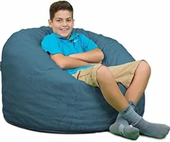 ULTIMATE SACK 3000 (3 Ft.) Bean Bag Chair Cover In Multiple Colors: Cover ONLY. (3000, Black Suede) 27 ULTIMATE SACK 3000 (3 Ft.) Bean Bag Chair Cover In Multiple Colors: Cover ONLY. (3000, Black Suede) -Amazon Basics Furniture Shop 41zi8SnXoAL. AC