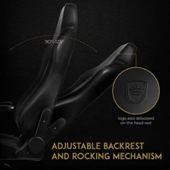 Noblechairs Hero Gaming Chair/Office Chair With Lumbar Support, PU Faux Leather, Black -Amazon Basics Furniture Shop 510FWMeIxnL