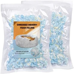 SHWAKK Bean Bag Filler Foam, 150g Premium Shredded Memory Foam, Filler Foam Refill For Easy Pillow, Mattress Grade Replacement Filling For Dolls, Dog Beds, Pillows And Arts Crafts(5.29oz) -Amazon Basics Furniture Shop 510ikQS3iiL. AC