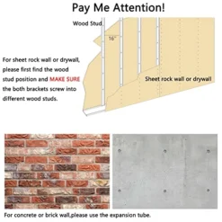 MCMACROS 9 Plus Wall Mounted Floating Folding Table, Drop Leaf Dining Table Small Wooden Desk For Office Home Kitchen(23.6" 15.6" (LW)), White -Amazon Basics Furniture Shop 511CcwL5xwL