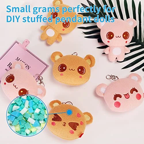 Welacer 199G Shredded Memory Foam Filling For Small Pillow Plush Doll Arts Crafts Refill, Without Added Gel Particles, Premium Soft And Great For Stuffing, Multi Color And Shape 6 Welacer 199G Shredded Memory Foam Filling For Small Pillow Plush Doll Arts Crafts Refill, Without Added Gel Particles, Premium Soft And Great For Stuffing, Multi Color And Shape - Image 6