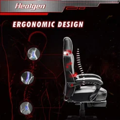 HEALGEN Gaming Chair With Footrest Gamer Chair With Massage Lumbar Support PU Leather Computer Chair Ergonomic Chair Video Game Chairs Gaming Chair For Adults 9 HEALGEN Gaming Chair With Footrest Gamer Chair With Massage Lumbar Support PU Leather Computer Chair Ergonomic Chair Video Game Chairs Gaming Chair For Adults -Amazon Basics Furniture Shop 513kGwlU5rL