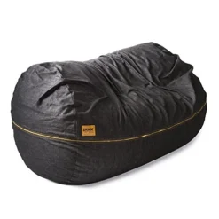Jaxx 7 Ft Giant Bean Bag Sofa, Black Denim -Amazon Basics Furniture Shop 513tmtv40rL