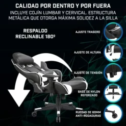 Newskill Kitsune Gaming Chair, Ys/m, White -Amazon Basics Furniture Shop 515RLw7jozL