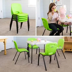 Lifetime 80473 Kids Stacking Chair (4 Pack), Lime Green -Amazon Basics Furniture Shop 516U2B2SoQS
