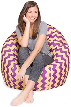 Big Comfy Bean Bag Chair: Posh Large Beanbag Chairs With Removable Cover For Kids, Teens And Adults - Polyester Cloth Puff Sack Lounger Furniture For All Ages - 27 Inch - Heather Gray 15 Big Comfy Bean Bag Chair: Posh Large Beanbag Chairs With Removable Cover For Kids, Teens And Adults - Polyester Cloth Puff Sack Lounger Furniture For All Ages - 27 Inch - Heather Gray -Amazon Basics Furniture Shop 5181cOaN5OL. AC