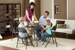 Cosco Black, Steel Folding Chair, 4 Pack -Amazon Basics Furniture Shop 519SbjD5mhL