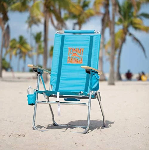 Tommy Bahama 7 Position Hi-Boy Beach Chair, Blue 1 Tommy Bahama 7 Position Hi-Boy Beach Chair, Blue