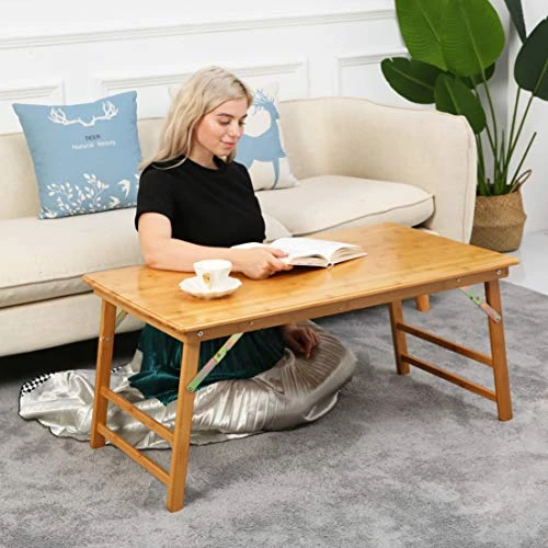 UNICOO - Bamboo Rectangular Folding Table Children's Art Craft Study Activity Table, Picnic Table, And Entertainment Table. (Table Only) 2 UNICOO - Bamboo Rectangular Folding Table Children's Art Craft Study Activity Table, Picnic Table, And Entertainment Table. (Table Only) - Image 2