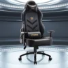 Big And Tall Gaming Chair 350lbs-Racing Style Computer Gamer Chair,Ergonomic Desk Office PC Chair With Wide Seat, Reclining Back, Adjustable Armrest For Adult Teens-Black