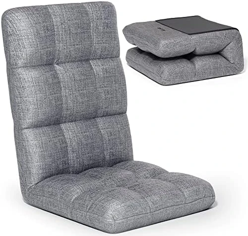 Kuya Japanese Floor Chair With Back Support - Premium Floor Seating For Adults & Kids - Meditation Cushion W/Adjustable Fully Folding Backrest & Premium Linen Washable Cover - Easy Clean Nylon Bottom 5 Kuya Japanese Floor Chair With Back Support - Premium Floor Seating For Adults & Kids - Meditation Cushion W/Adjustable Fully Folding Backrest & Premium Linen Washable Cover - Easy Clean Nylon Bottom - Image 5