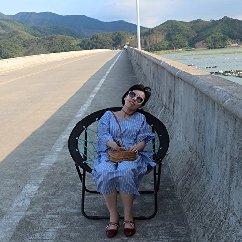 CampLand Bungee Dish Chair Bunjo Game Chair Folding Camping Relax Chair 5 CampLand Bungee Dish Chair Bunjo Game Chair Folding Camping Relax Chair - Image 5