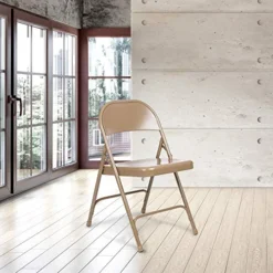 OEF Furnishings (4 Pack), Beige Heavy Duty Steel Folding Chair -Amazon Basics Furniture Shop 51H0fVwZYYL