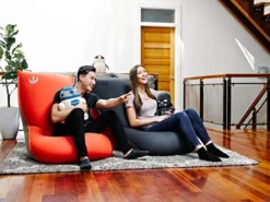 Yogibo Star Wars™ Empire Max Bean Bag Recliner Chair For Adults, Plush Ultra Soft Large Bean Bag Couch, Bed, Or Sofa, Star Wars™ Giant Bean Bag, Black/Red -Amazon Basics Furniture Shop 51HbuCoDuiL