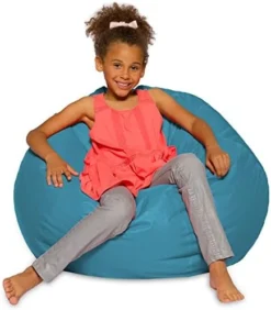 Big Comfy Bean Bag Chair: Posh Large Beanbag Chairs With Removable Cover For Kids, Teens And Adults - Polyester Cloth Puff Sack Lounger Furniture For All Ages - 27 Inch - Heather Gray 16 Big Comfy Bean Bag Chair: Posh Large Beanbag Chairs With Removable Cover For Kids, Teens And Adults - Polyester Cloth Puff Sack Lounger Furniture For All Ages - 27 Inch - Heather Gray -Amazon Basics Furniture Shop 51JegmzRRrL. AC