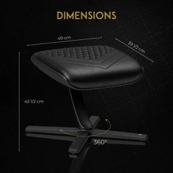 Noblechairs Footrest For Gaming Chairs, Compatible With Epic, Hero, And ICON Gaming Chairs, Real Leather, Black 13 Noblechairs Footrest For Gaming Chairs, Compatible With Epic, Hero, And ICON Gaming Chairs, Real Leather, Black -Amazon Basics Furniture Shop 51KnlcwWCrL