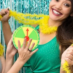 CANIGHT 1set Favors Birthday Indoor Cm Party Decorative Show Tabletop Win Turn Game Mini Draw Activity Activities Pub Yellow Raffle Prop Family Wedding The Hanging Portable Night Gaming -Amazon Basics Furniture Shop 51MhX3oiihL