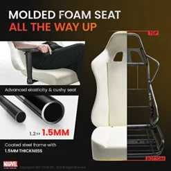 NEO CHAIR Marvel Avengers Gaming Chair Desk Office Computer Racing Chairs - Adults Gamer Ergonomic Game Reclining High Back Support Racer Leather (Iron Man, Red (M)) -Amazon Basics Furniture Shop 51PIEZnRo3L