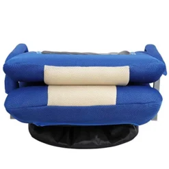 Epetlover 360 Degree Swivel Gaming Chair Foldable Floor Sofa Chair For TV Reading Playing Video Games With Lumbar Support, Armrest Handles, Adjustable Backrest, Blue & Beige -Amazon Basics Furniture Shop 51PTGNcE96L