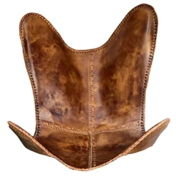 Shy Shy Brown Vintage Leather Arm Folding Chair/Genuine Antique Leather Butterfly Chair Home Décor/Handmade Chair (with Fold-able Stand) - Camping-Hiking-Chairs -Amazon Basics Furniture Shop 51Py2WjEgkL