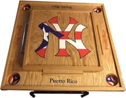 Latinos R Us Puerto Rico Domino Table New York Rican (Natural)