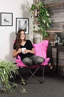 Zenithen Limited Pink Butterfly Folding Chair ? Great For Dorms, Bedrooms And Rec-Rooms 11 Zenithen Limited Pink Butterfly Folding Chair ? Great For Dorms, Bedrooms And Rec-Rooms -Amazon Basics Furniture Shop 51SUqAhVXnL