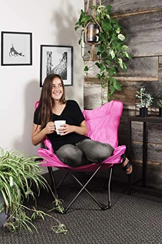 Zenithen Limited Pink Butterfly Folding Chair ? Great For Dorms, Bedrooms And Rec-Rooms 6 Zenithen Limited Pink Butterfly Folding Chair ? Great For Dorms, Bedrooms And Rec-Rooms - Image 6