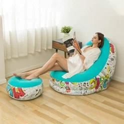 Inflatable Bean Bag Chair Lazy Sofa Inflatable Couch Home Decor For Indoor Living Room Bedroom, Outdoor Travel Camping Picnic Children Adult -Amazon Basics Furniture Shop 51UYTw7aM5L