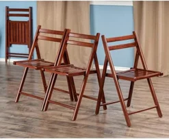 Winsome Robin 4-PC Folding Set Teak Chair -Amazon Basics Furniture Shop 51VEOTfh3dL. AC
