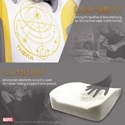 Marvel Eternals Gaming Chair Desk Office Computer Racing Chairs - Adults Gamer Ergonomic Game Reclining High Back Support Racer Leather (Thena) 12 Marvel Eternals Gaming Chair Desk Office Computer Racing Chairs - Adults Gamer Ergonomic Game Reclining High Back Support Racer Leather (Thena) -Amazon Basics Furniture Shop 51VdbwDVKqL