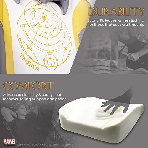 Marvel Eternals Gaming Chair Desk Office Computer Racing Chairs - Adults Gamer Ergonomic Game Reclining High Back Support Racer Leather (Thena) 4 Marvel Eternals Gaming Chair Desk Office Computer Racing Chairs - Adults Gamer Ergonomic Game Reclining High Back Support Racer Leather (Thena) - Image 4