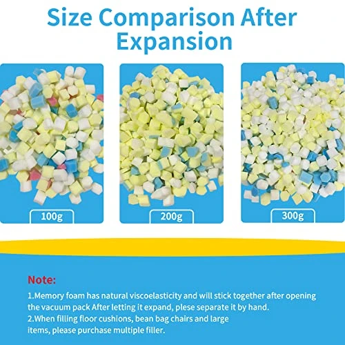 Welacer 198G Shredded Memory Foam Filling For Small Pillow Plush Doll Arts Crafts Refill, Without Added Gel Particles, Premium Soft And Great For Stuffing, Multi Color And Shape 1 Welacer 198G Shredded Memory Foam Filling For Small Pillow Plush Doll Arts Crafts Refill, Without Added Gel Particles, Premium Soft And Great For Stuffing, Multi Color And Shape