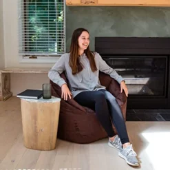 Big Joe Milano Bean Bag Chair, Dark Cocoa Plush, 2.5ft -Amazon Basics Furniture Shop 51WeOiFPZHL