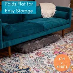 BIRDROCK HOME Adjustable 14-Position Memory Foam Floor Chair For Kids | 22.5" H X 19" W. 5.5" Thick Cushion | Grey | Comfy Back Support | Reading Game Meditating | Foldable Banana Rocker Chairs -Amazon Basics Furniture Shop 51XWSlMHDIL