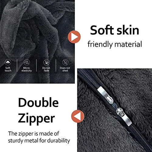 Kgitpve Bean Bag Chair Cover (No Filler,Cover Only) PV Velvet Bean Bag Chairs, Big Round Comfy Bean Bag Bed Lazy Sofa Bed Cover (4ft, White) 4 Kgitpve Bean Bag Chair Cover (No Filler,Cover Only) PV Velvet Bean Bag Chairs, Big Round Comfy Bean Bag Bed Lazy Sofa Bed Cover (4ft, White) - Image 4