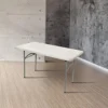 OEF Furnishings 4 Foot Heavy Duty Folding Table, 24" X 48", Light Grey