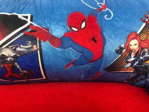 Marvel Avengers Cozy Double Bean Bag Sofa Chair With Sherpa Trim Blue Large 3 Marvel Avengers Cozy Double Bean Bag Sofa Chair With Sherpa Trim Blue Large - Image 3
